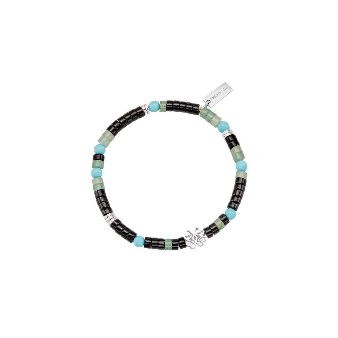 [예약 배송] 티링제이 아틱 코드 브레이슬릿 블랙([예약 배송] TEE RING JAY Arctic Code Bracelet Black)