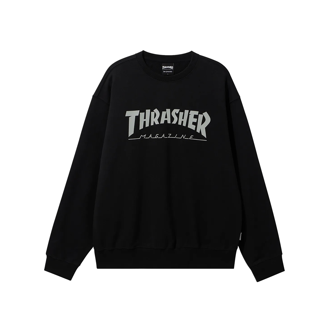 트레셔 매거진 로고 맨투맨 블랙(THRASHER Magazine Logo Sweatshirt Black) - 1