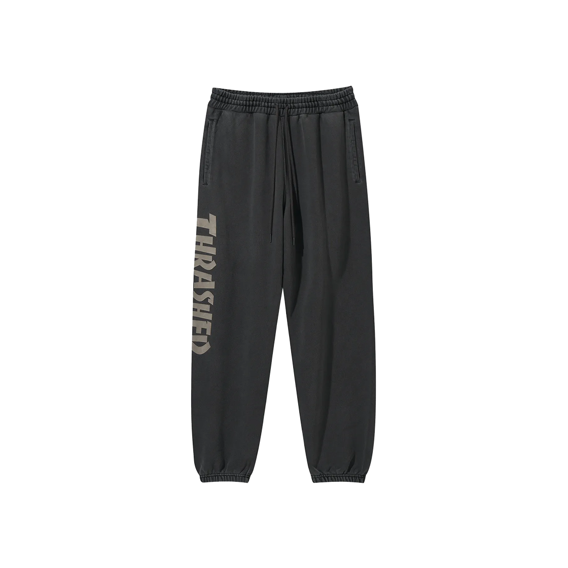 트레셔 매거진 피그먼트 다잉 스웻 조거 팬츠 차콜(THRASHER Magazine Pigment Dyeing Sweat Jogger Pants Charcoal)
