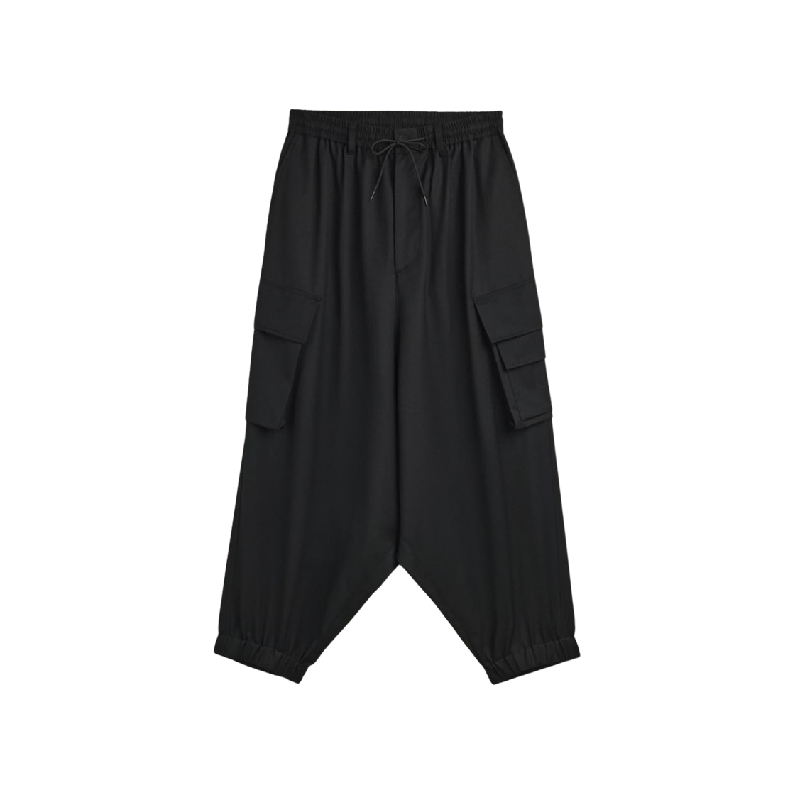 JX7274 Y-3 Refined Wool Cargo Pants Black