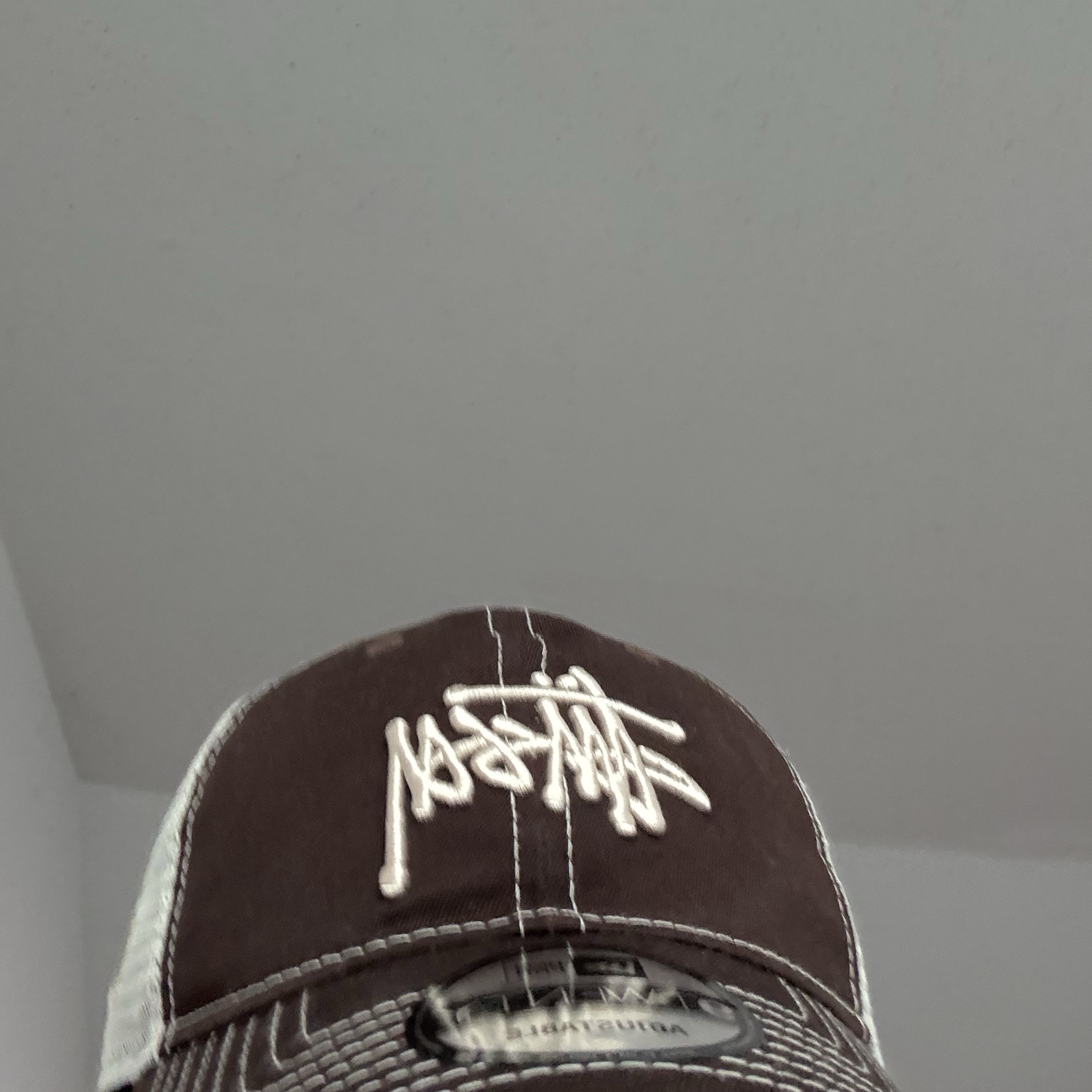 Stussy New Era 9twenty Basic Trucker Brown 착용 스타일
