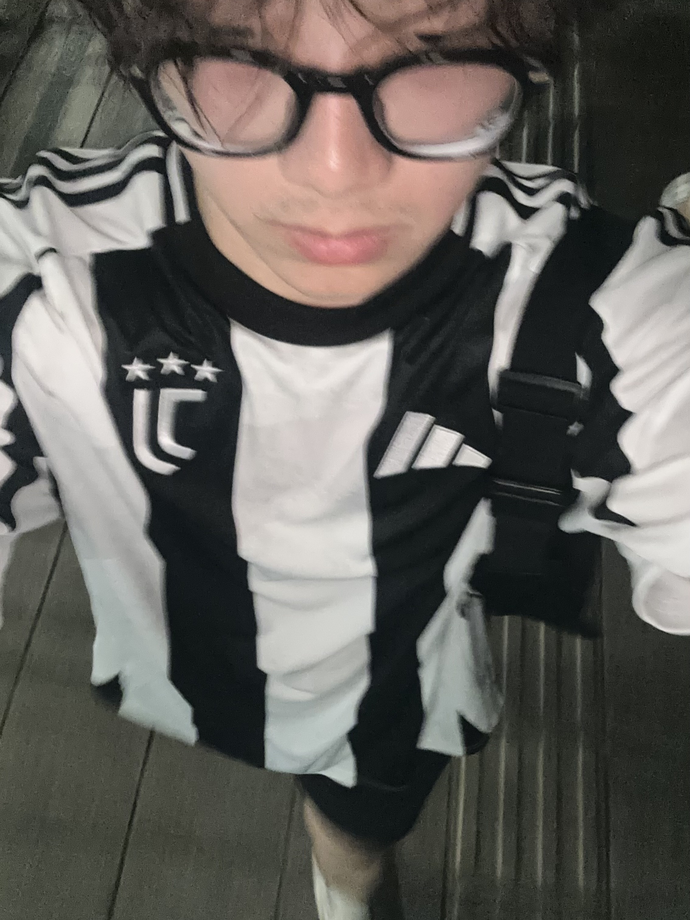 Adidas Juventus 2024/25 Home Jersey White Black - KR Sizing (Non Marking Ver.) 착용 스타일