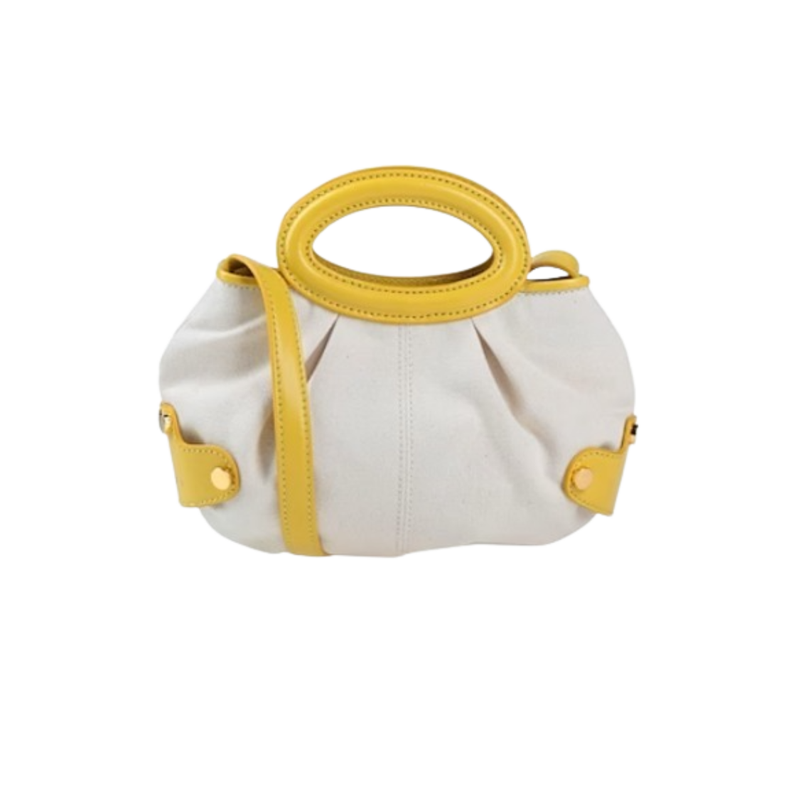 마르니 벌룬 토트백 옐로우 내츄럴(Marni Balloon Tote Bag Yellow Natural)