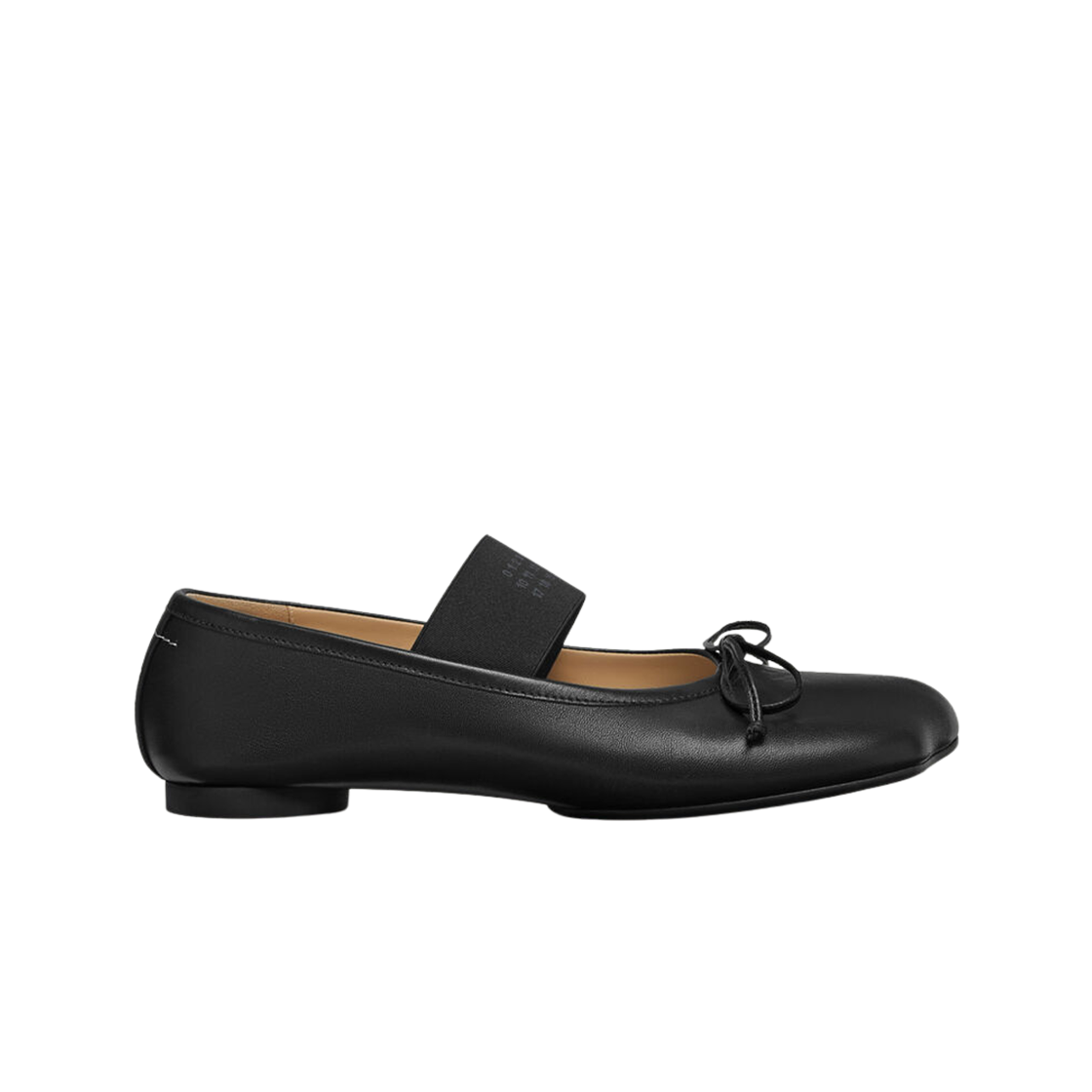 (W) MM6 메종 마르지엘라 아나토믹 뉴메릭 발레리나 블랙((W) MM6 Maison Margiela Anatomic Numeric Ballerinas Black)
