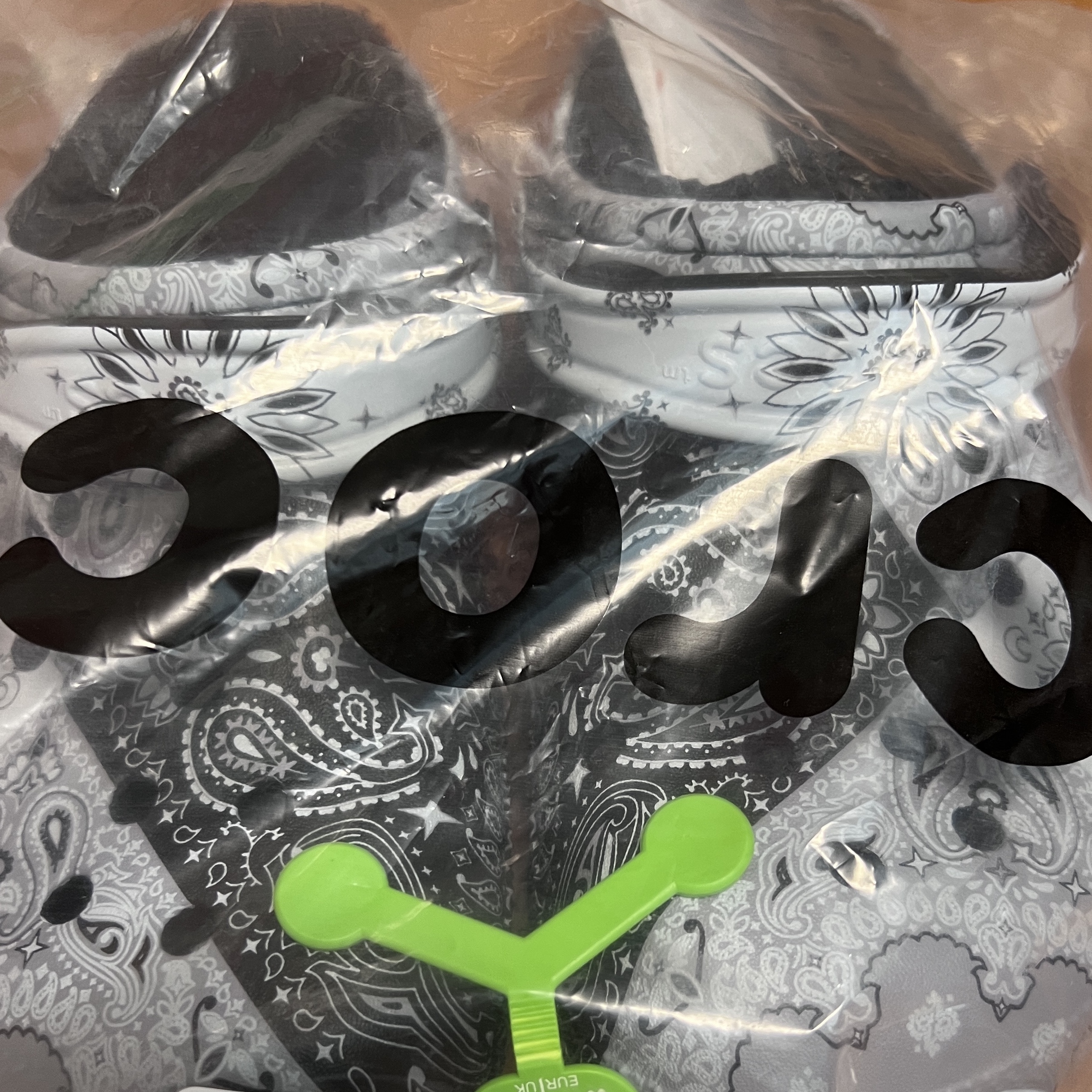 Crocs Baya Lined Printed Clog Bandana 착용 스타일