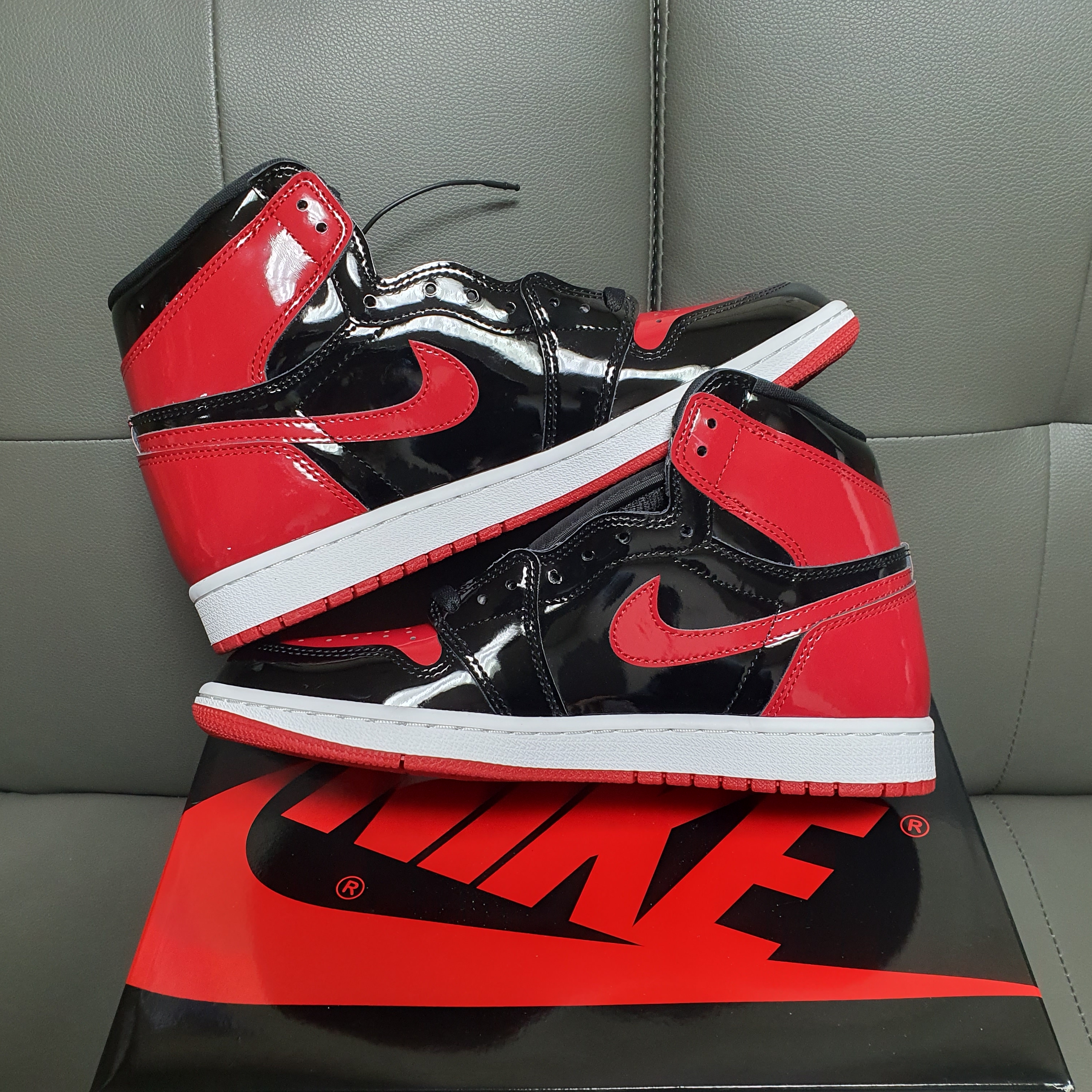 Jordan 1 Retro High OG Patent Bred 착용 스타일