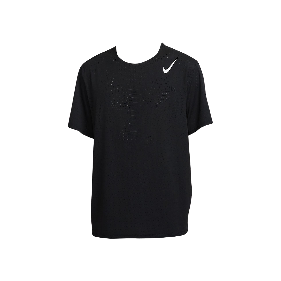 나이키 에어로스위프트 드라이핏 ADV 숏슬리브 러닝 탑 블랙 서밋 화이트 - 아시아(Nike Aeroswift Dri-Fit ADV Short Sleeve Running Top Black Summit White - Asia)
