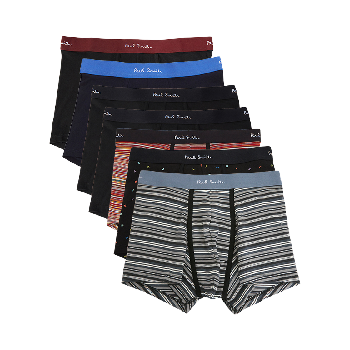 M1A-914-T7PK13-1A Paul Smith Underwear Black (7 Pack)