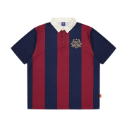 FC Barcelona Stripe Polo Shirt Red