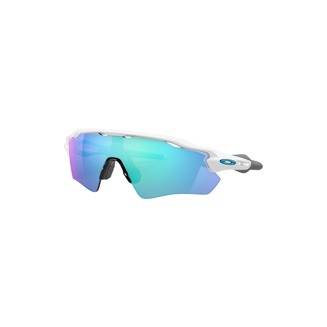 오클리 레이다 EV 패스 폴리쉬드 화이트 프레임 프리즘 사파이어 렌즈 하이 브릿지 핏(Oakley Radar EV Path Polished White Frame Prizm Sapphire Lenses High Bridge Fit) - 2