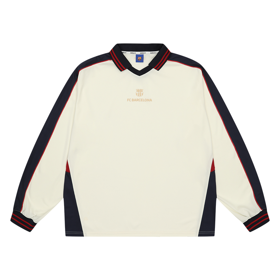 FC 바르셀로나 헤리티지 롱슬리브 저지 아이보리(FC Barcelona Heritage Long Sleeve Jersey Ivory)