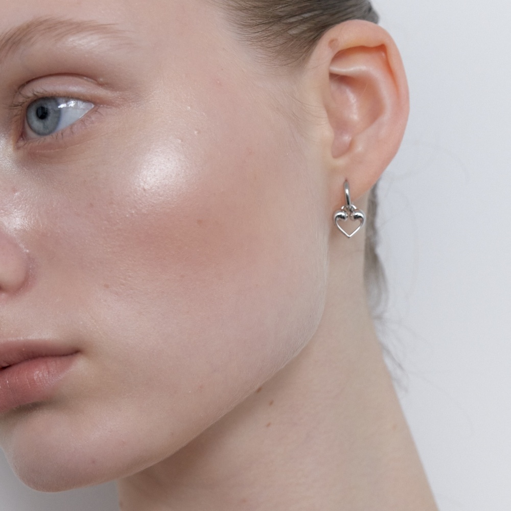 러브미몬스터 몬트 드롭 미니 링 귀걸이 실버(lovememonster Mont Drop Mini Ring Earrings  Silver) - 2