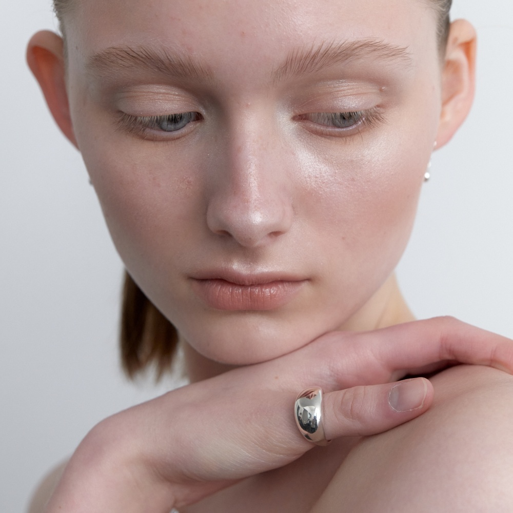 러브미몬스터 [실버] 볼드 문 반지(lovememonster [Silver] Bold Moon Ring) - 2