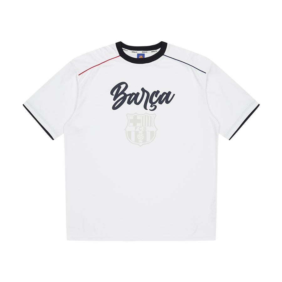 FC 바르셀로나 크레스트 반팔 티셔츠 화이트(FC Barcelona Crest T-shirt White)