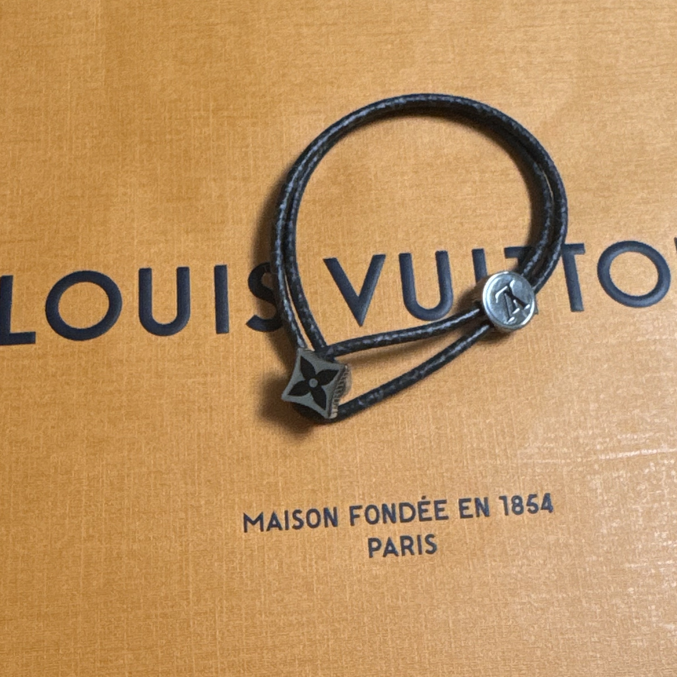 Louis Vuitton Catch It Bracelet Monogram Eclipse Silver 착용 스타일 - 1
