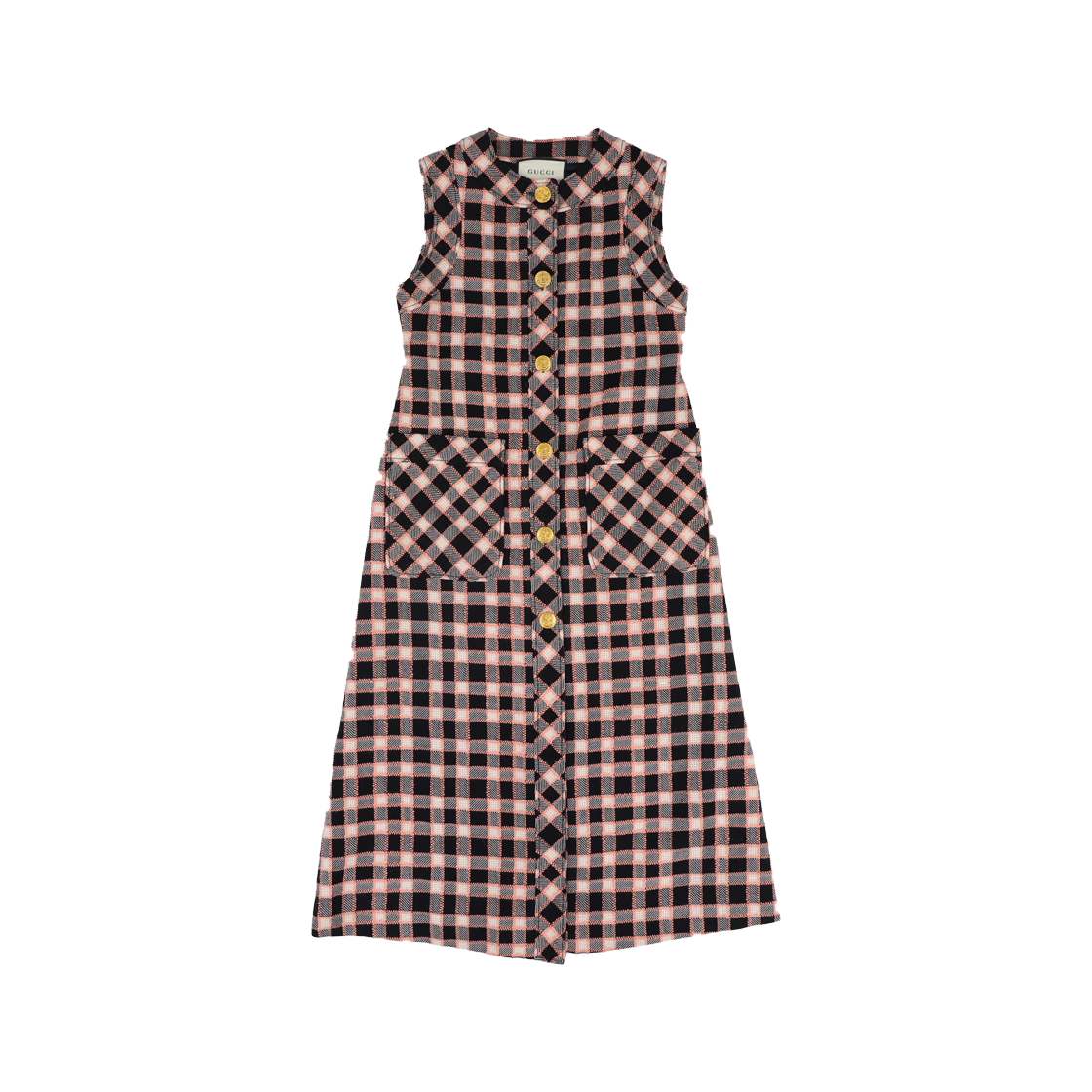 IT5VM9SQ8VQ3 Gucci Tweed Vest Dress