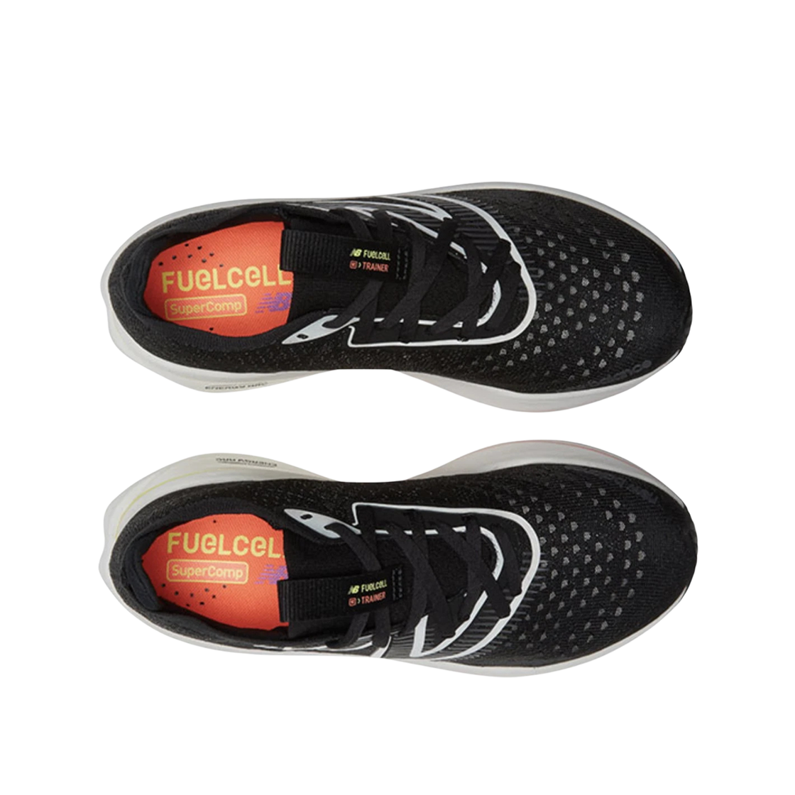 (W) 뉴발란스 퓨어셀 슈퍼컴프 블랙 오렌지 - B 스탠다드((W) New Balance FuelCell Supercomp Black Orange - B Standard) - 2