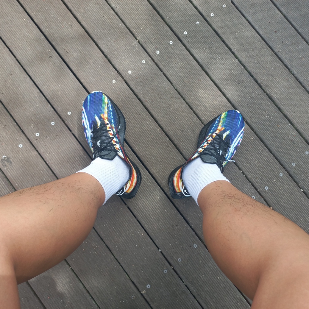 Nike ZoomX Vaporfly Next% 4 Premium Multi Color White 착용 스타일 - 2