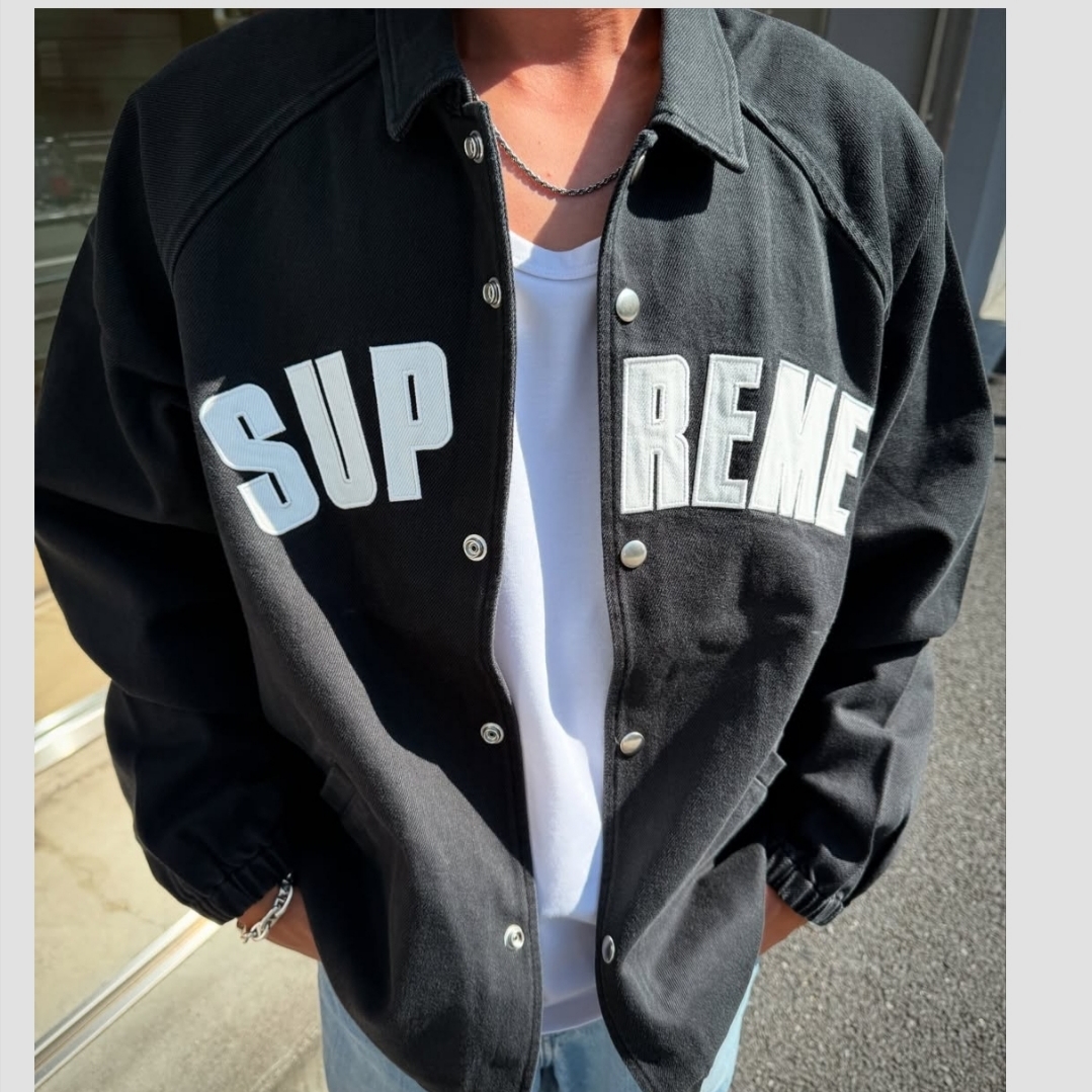 Supreme Arc Denim Coaches Jacket 黒 XXL Arc Denim Coaches Jacket | Supreme 24ss