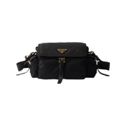 Prada Explore Medium Re-Nylon Shoulder Bag Black