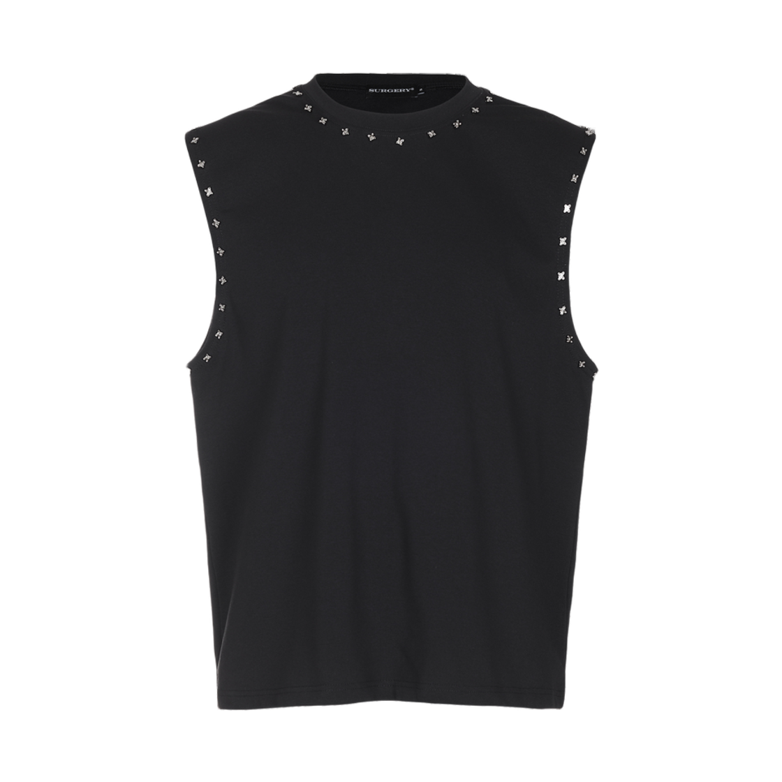 25HSTS08 Surgery Clover Line Sleeveless Black