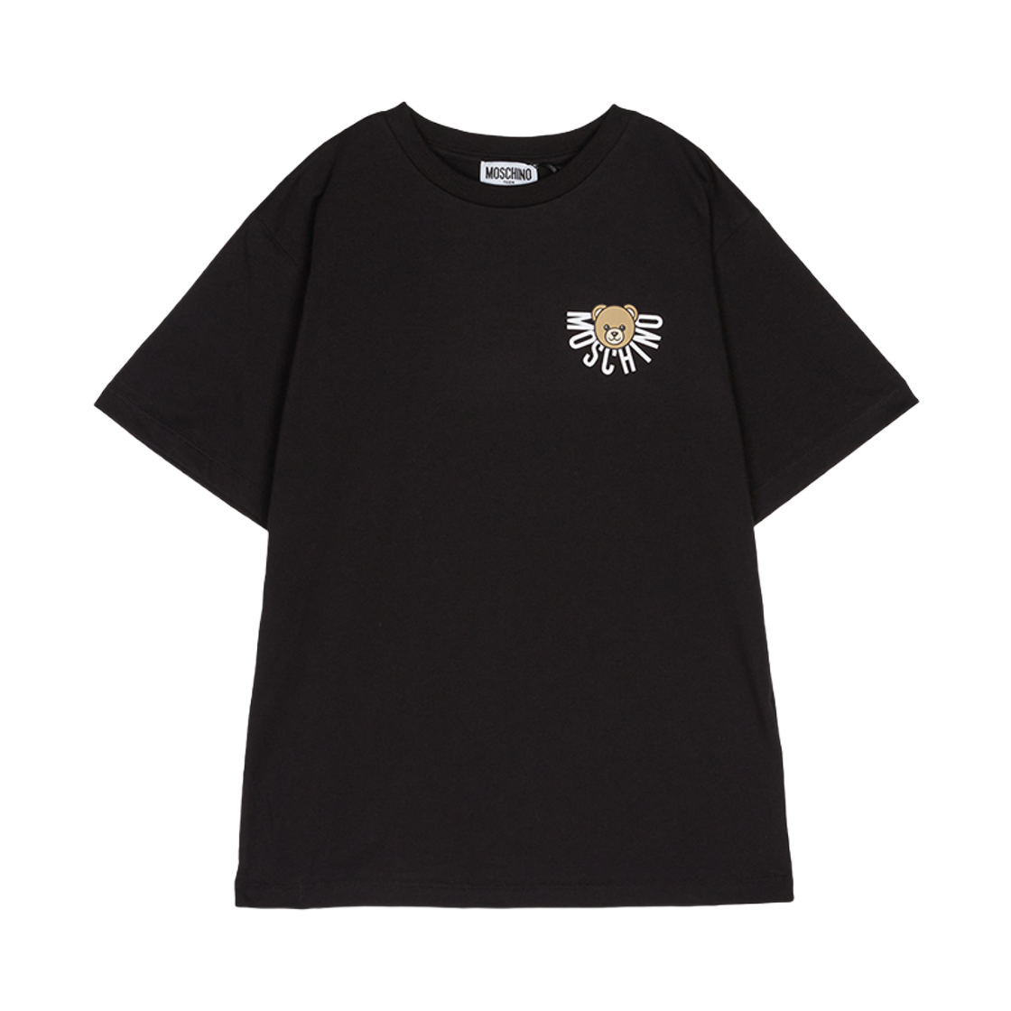 HOM05G-LAA10-60100 (Kids) Moschino Short Sleeve T-Shirt Black