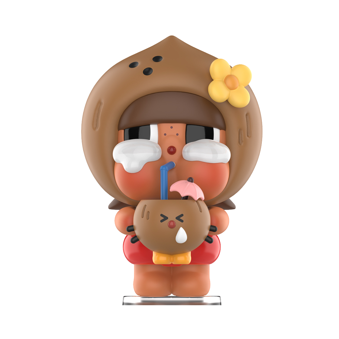 팝마트 크라이베이비 코코넛 피규어 브라운(Pop Mart Crybaby Coconut Figure Brown)