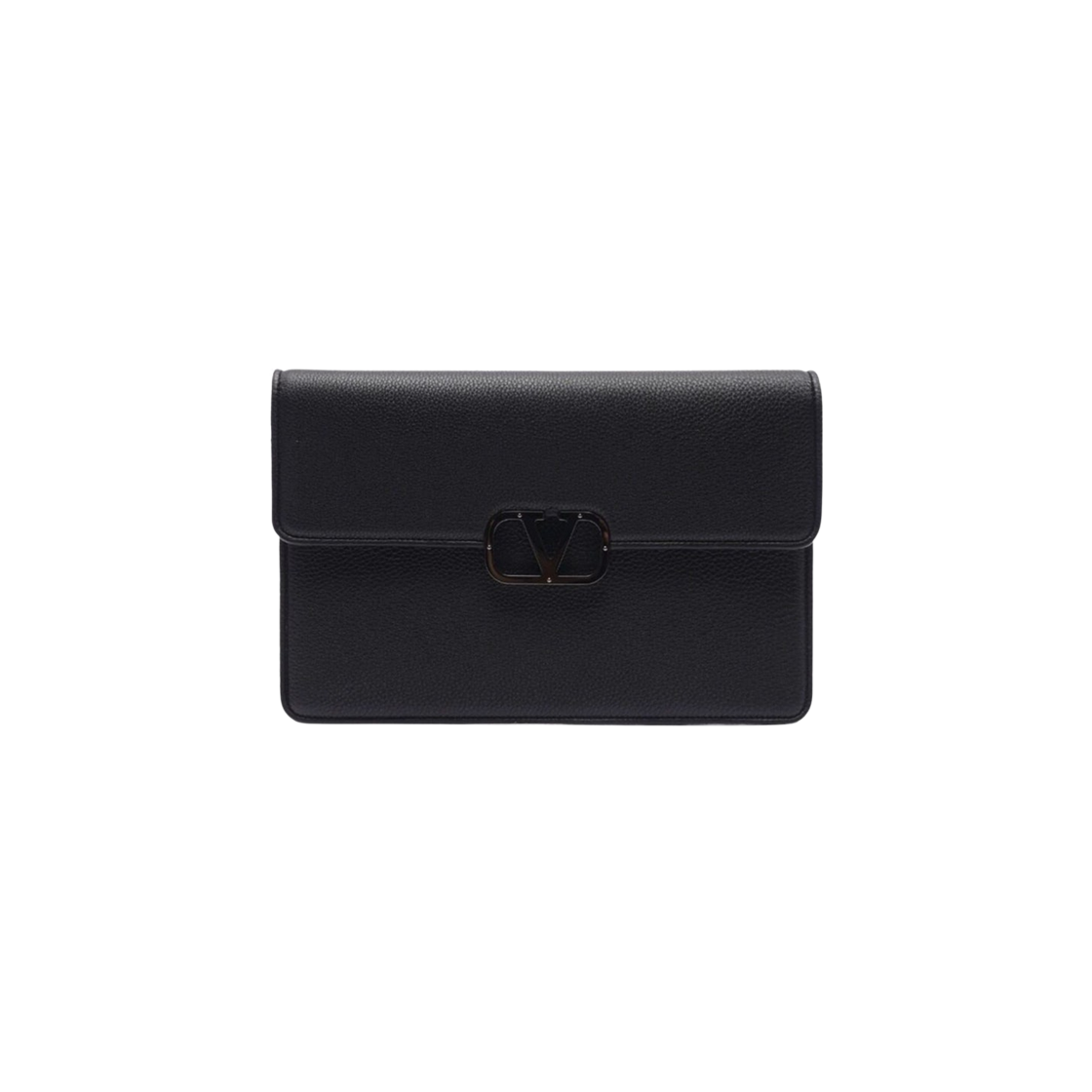 P0U43YGP0NO Valentino Vlogo Clutch Black