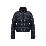 (W) Moncler Petra Short Down Jacket Black - 25FW