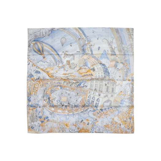 IT398BF3N5F5 Hermes Les Foulards du Faubourg Scarf 90