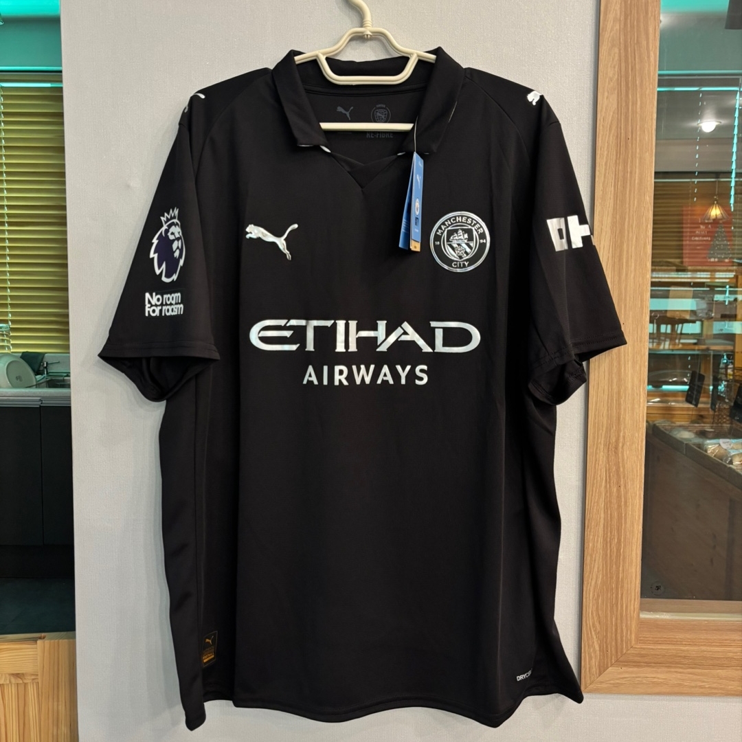 Puma Manchester City 2025/26 Away Replica Jersey Black (Non Marking Ver.) 착용 스타일 - 3