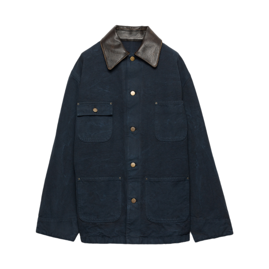 29L181-157N-F0008 (W) Prada Canvas Work Jacket Navy