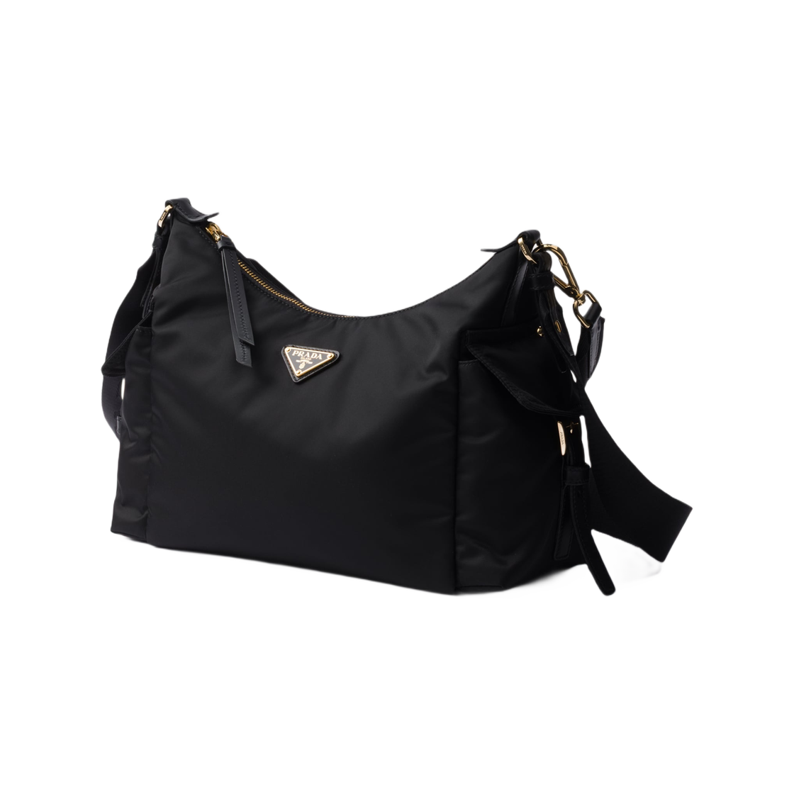 프라다 익스플로어 라지 리나일론 앤 레더 백 블랙(Prada Explore Large Re-Nylon and Leather Bag Black) - 2