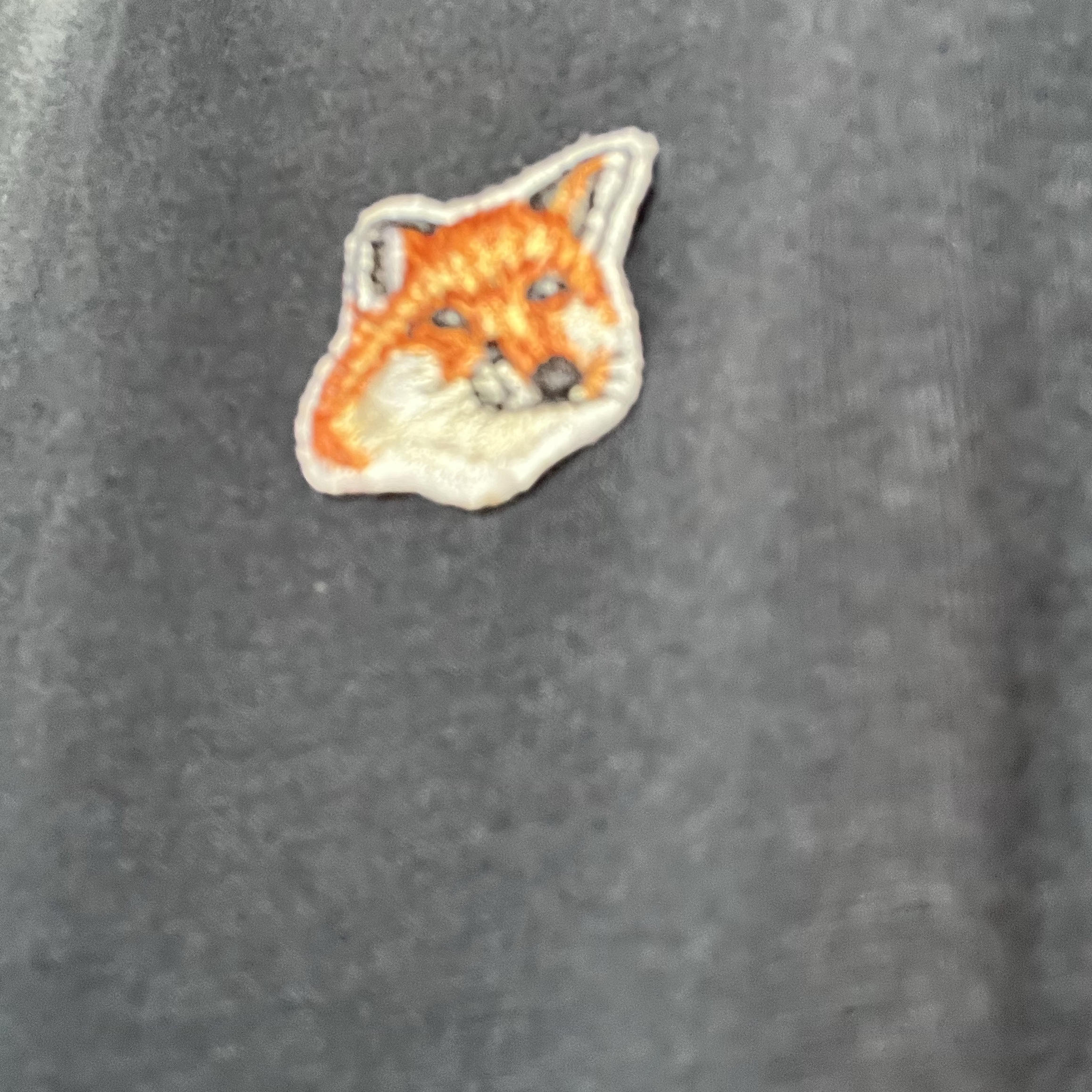 Maison Kitsune Fox Head Patch Regular T-Shirt Ink Blue 착용 스타일