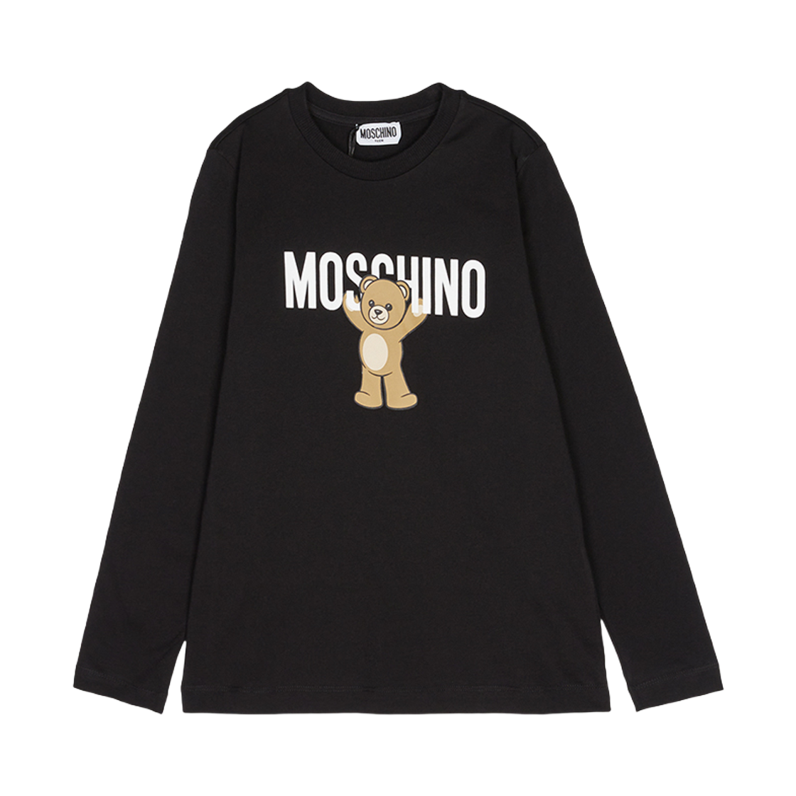 HTO00J-LAA10-60100 (Kids) Moschino Long Sleeve T-Shirt Black