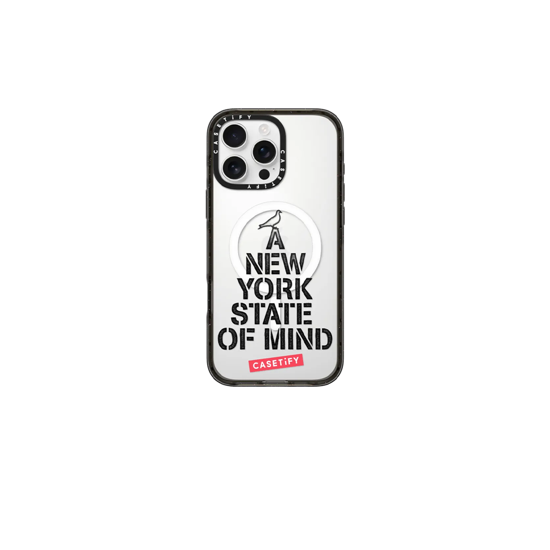 케이스티파이 x 스테이플 아이폰 NY 스테이트 마인드 맥세이프 임팩트 케이스 블랙(Casetify x Staple iPhone NY State of Mind Magsafe Impact Case Black) - 1