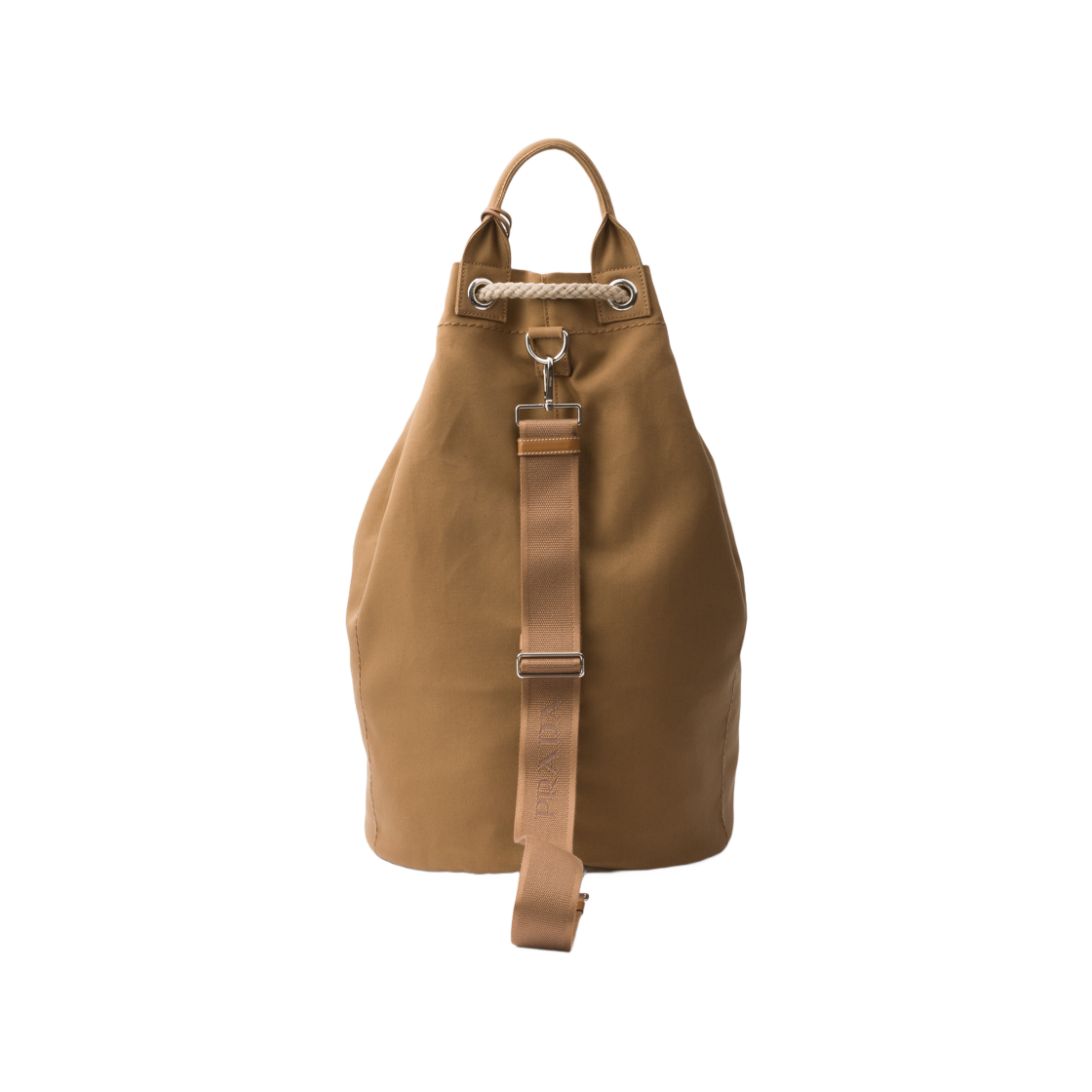프라다 캔버스 드로우스트링 더플백 타바코(Prada Canvas Drawstring Duffle Bag Tabacco) - 3