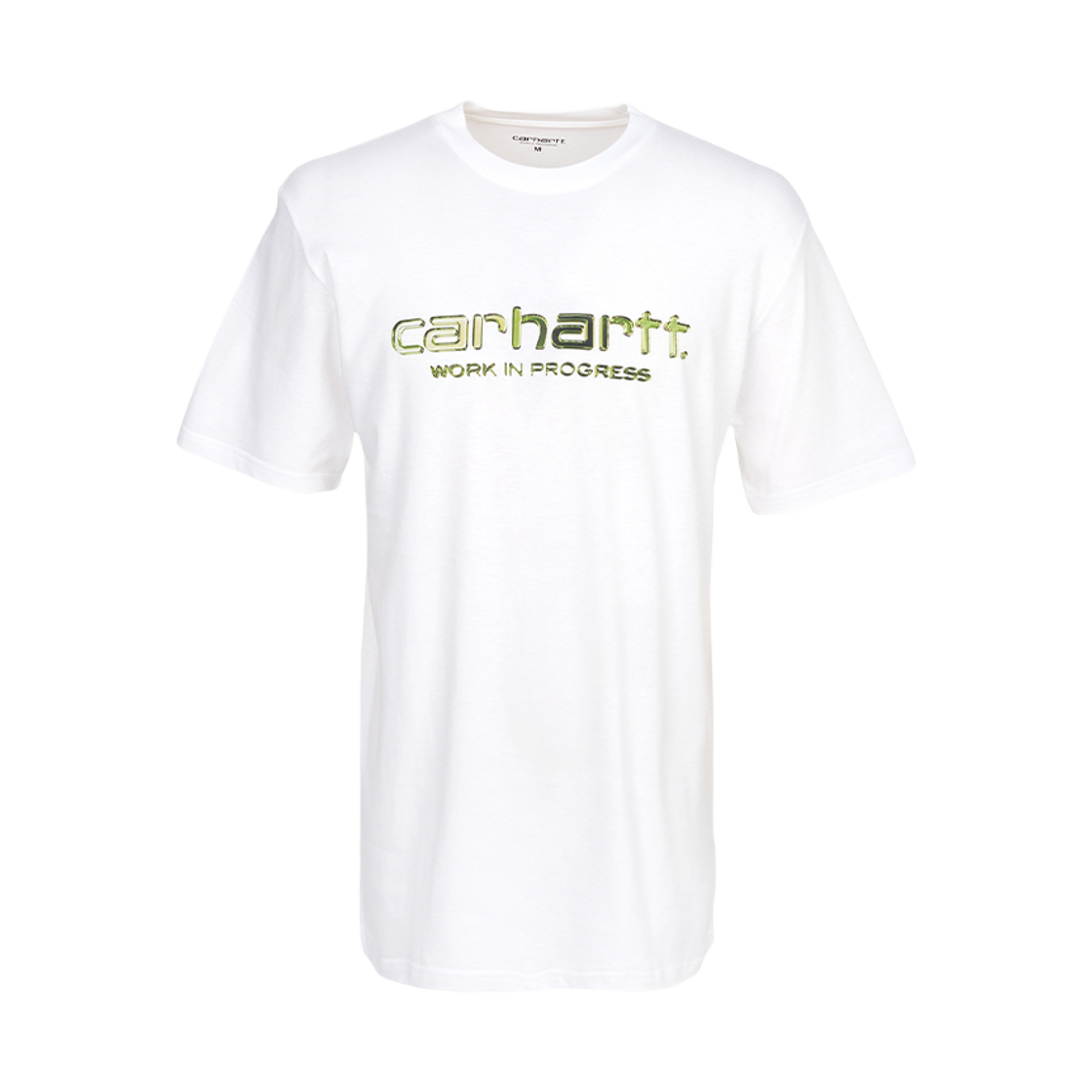 I035205-02-XX Carhartt WIP Solar Chrome Script Short Sleeve T-Shirt White