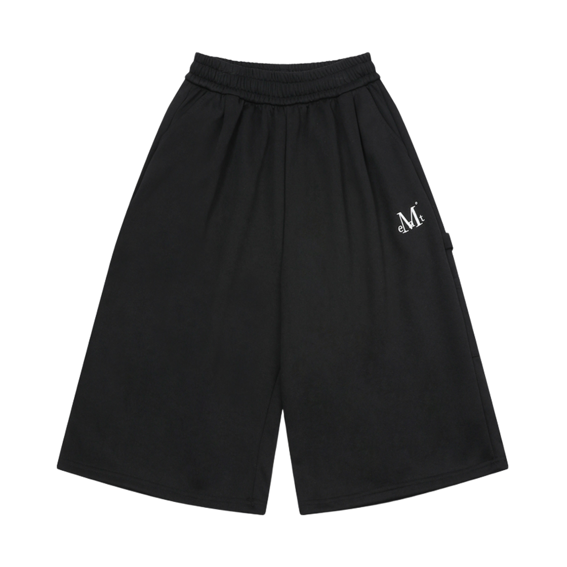 무센트 해머 사이드 포켓 카펜터 스웻 버뮤다 팬츠 남녀공용 블랙(MUCENT Hammer Side Pocket Carpenter Sweat Bermuda Half Pants Unisex Black)