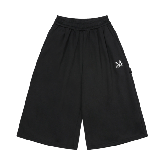 무센트 로나르 백 버튼 레더 포인트 버뮤다 데님 팬츠 남녀공용