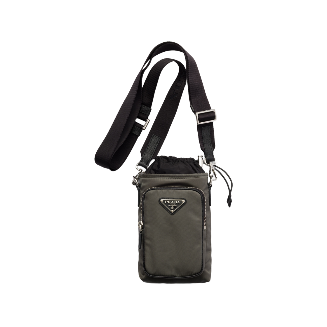 2ZH155-2DMI-F0414 Prada Re-Nylon Smartphone Case Forest Green