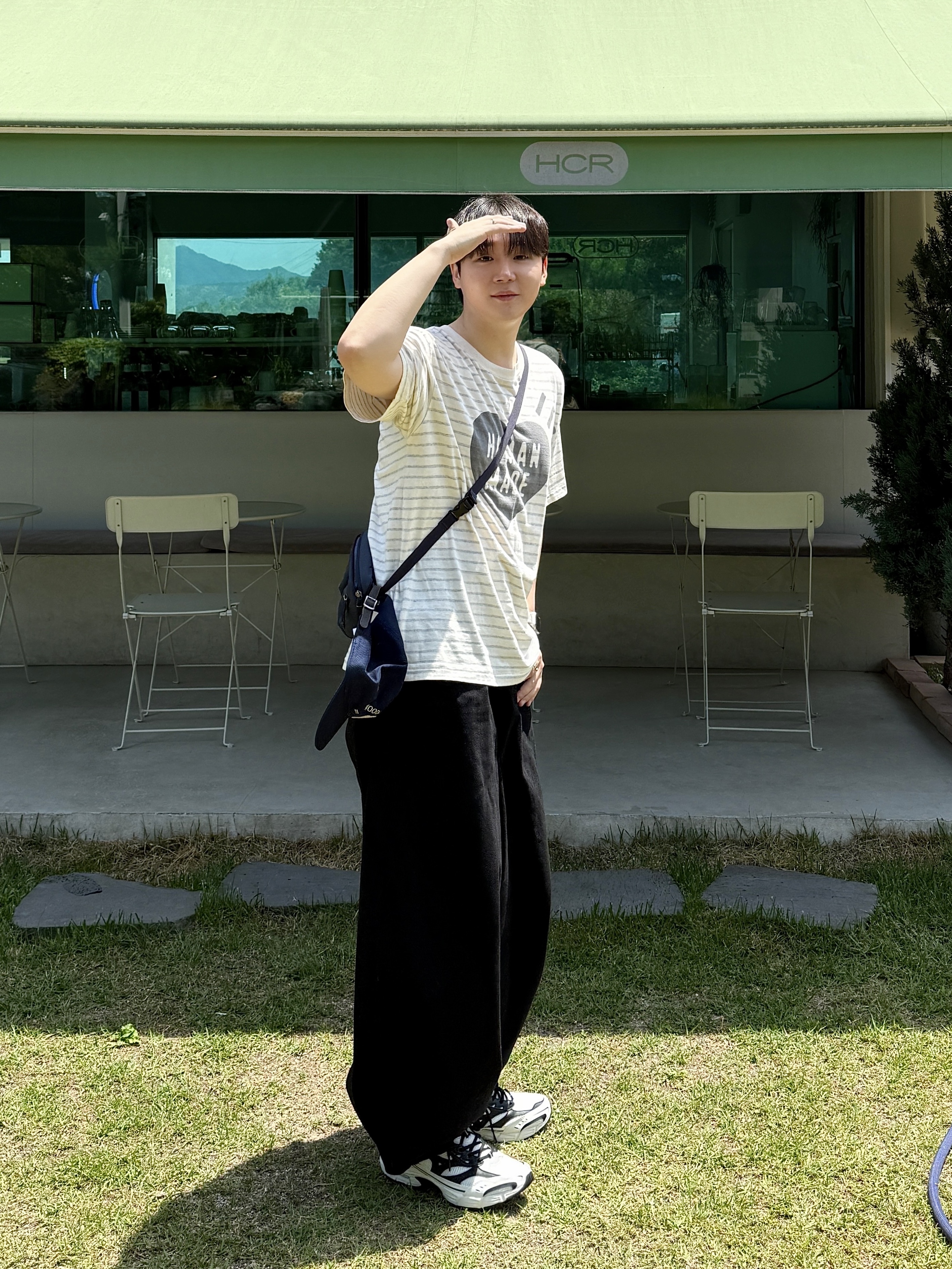 Human Made Striped Heart T-Shirt Gray, Arc'teryx Mantis 1 Waistpack Black Sapphire 착용 스타일 - 1