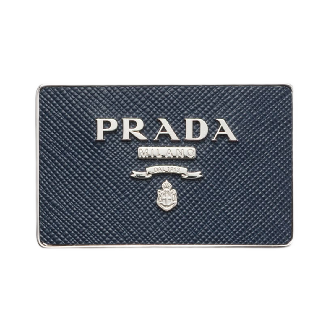 2CF029-UQI-F0216 Prada Metal Belt Buckle Baltic Blue