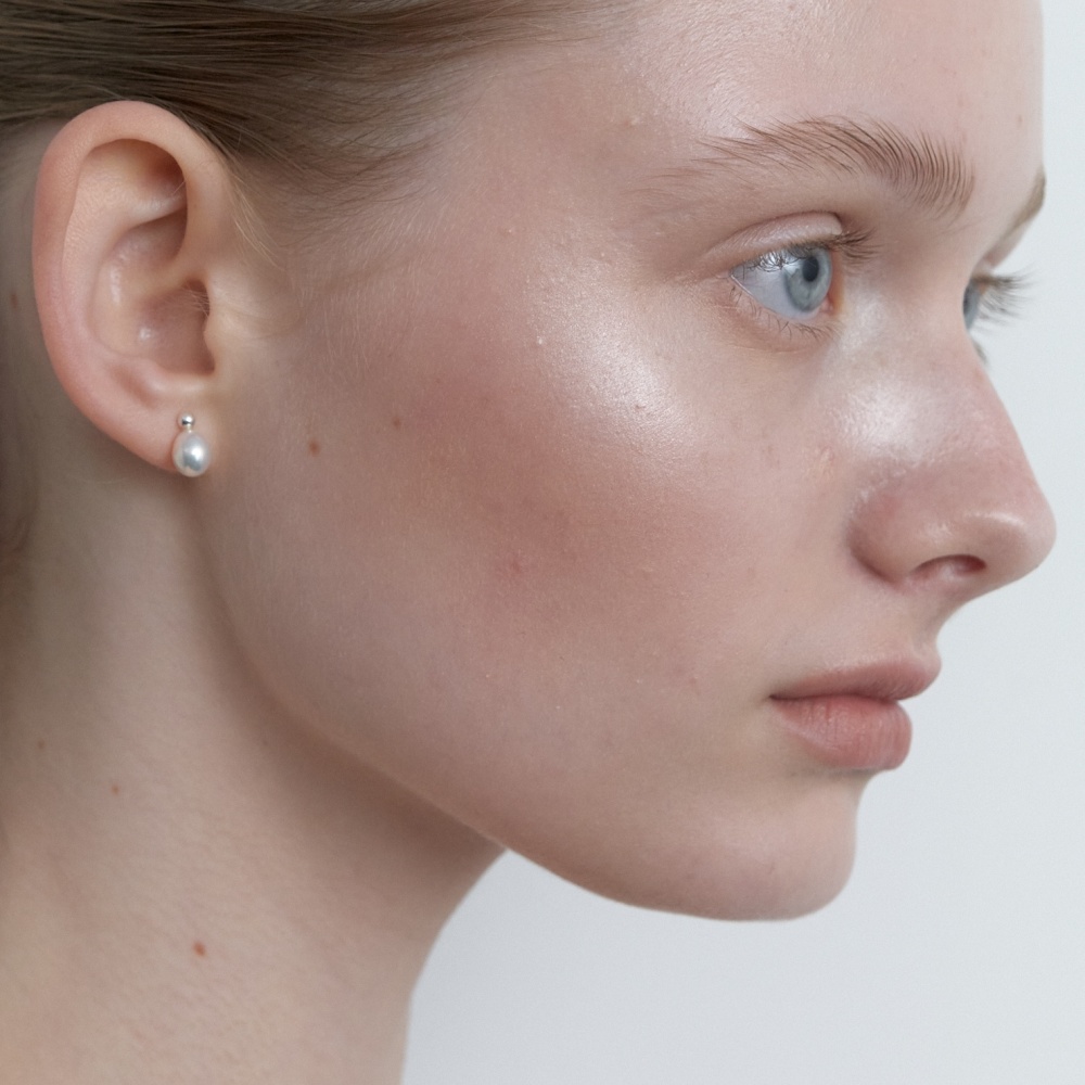러브미몬스터 [실버] 펄 드롭 귀걸이 실버(lovememonster [Silver] Tini Pearl Drop Earrings Silver) - 4