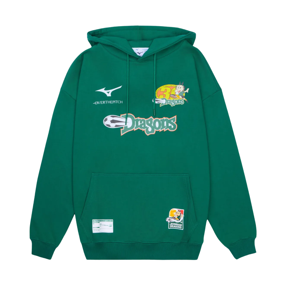 - Jeonnam Dragons x Mizuno x Over The Pitch 30th Anniversary Hoodie Green