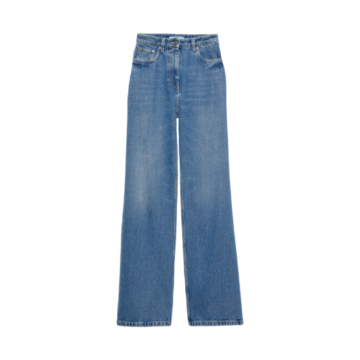 GFP492-16PK-F0V3N (W) Prada Five-Pocket Denim Jeans Light Blue