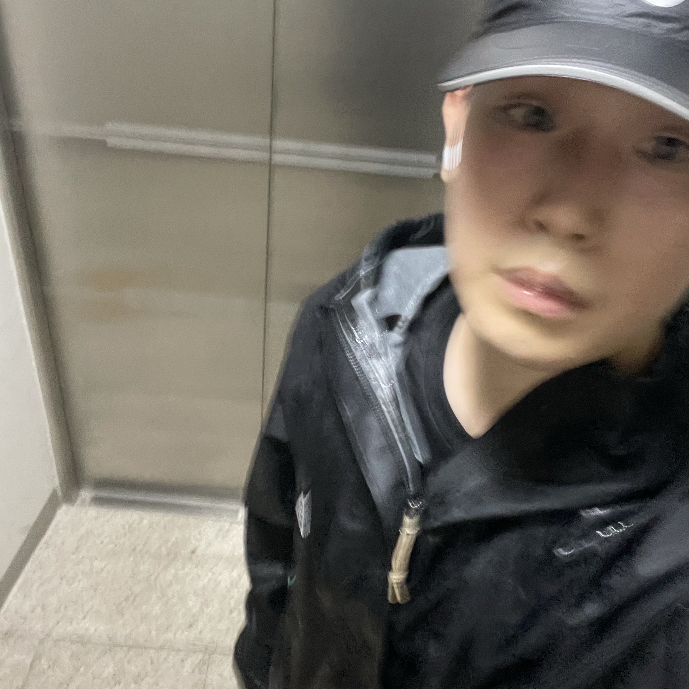 Nike ACG Storm-Fit ADV Cascade Rains Full Zip Jacket Black - Asia, Nike Dri-Fit Adv Fly Unstructured Reflective Design Cap Black 착용 스타일 - 2