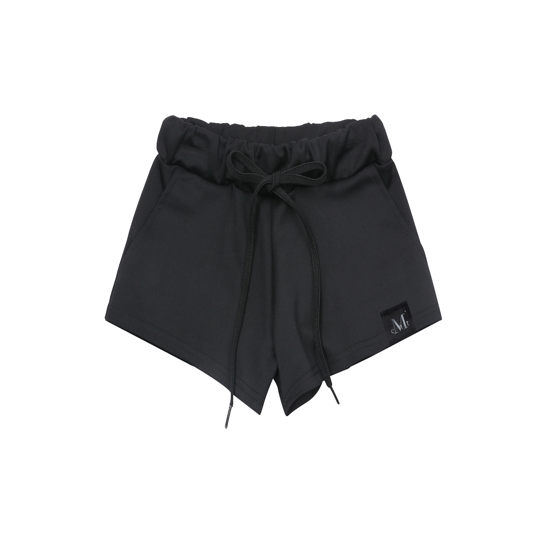 P00000ZV MUCENT Kayn Set Up Hotfix Logo Low-Rise Shorts Black