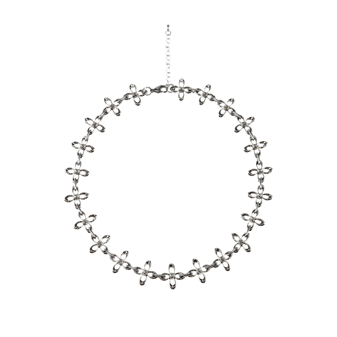 25HSACC07 Surgery Metal Cloverlink Necklace