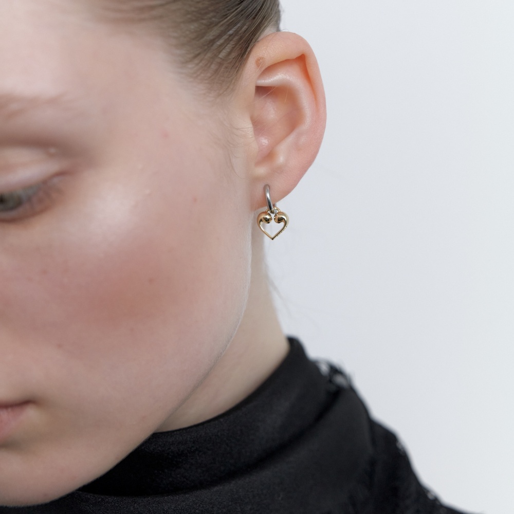 러브미몬스터 몬트 드롭 미니 링 귀걸이 골드(lovememonster Mont Drop Mini Ring Earrings Gold) - 2